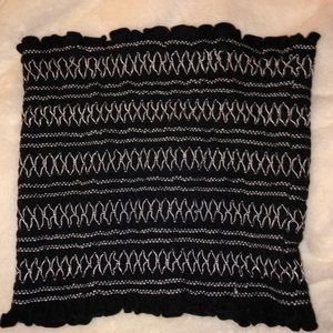 black and white american eagle tube top